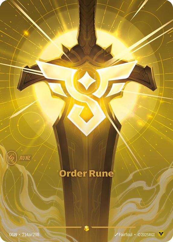 Order Rune - 214a/298 - Alternate Art
