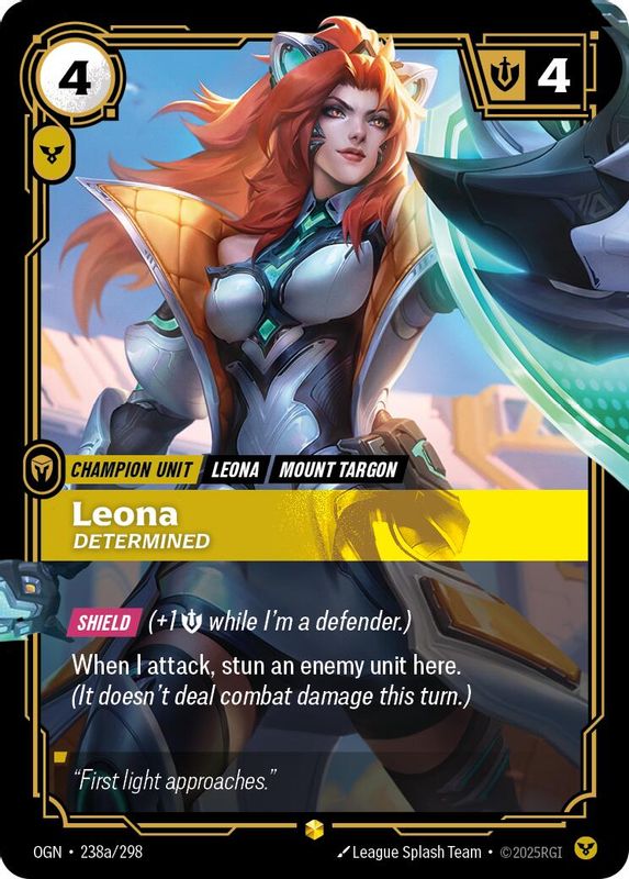 Leona - Determined - 238a/298 - Alternate Art
