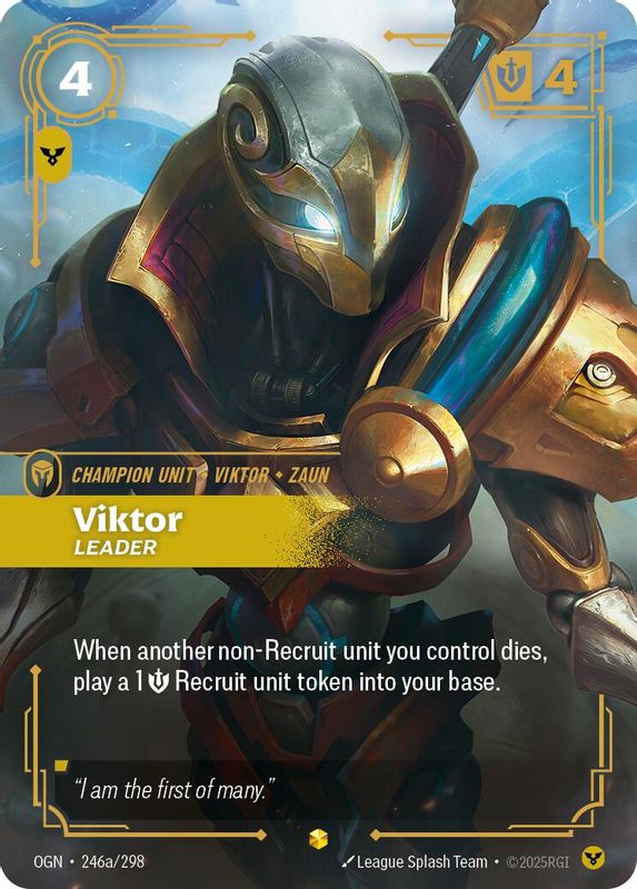 Viktor - Leader (Alternate Art) - 246a/298 - Showcase