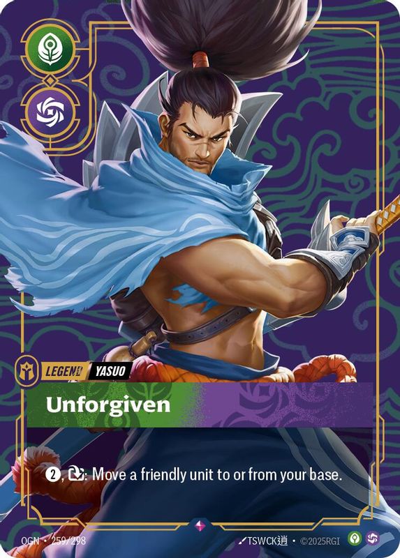 Yasuo - Unforgiven - 259/298 - Rare