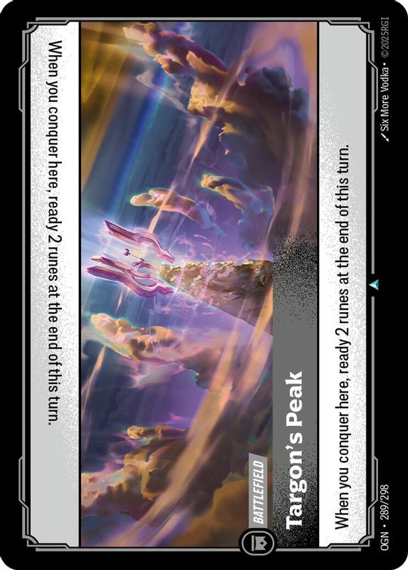 Targon's Peak - 289/298 - Uncommon