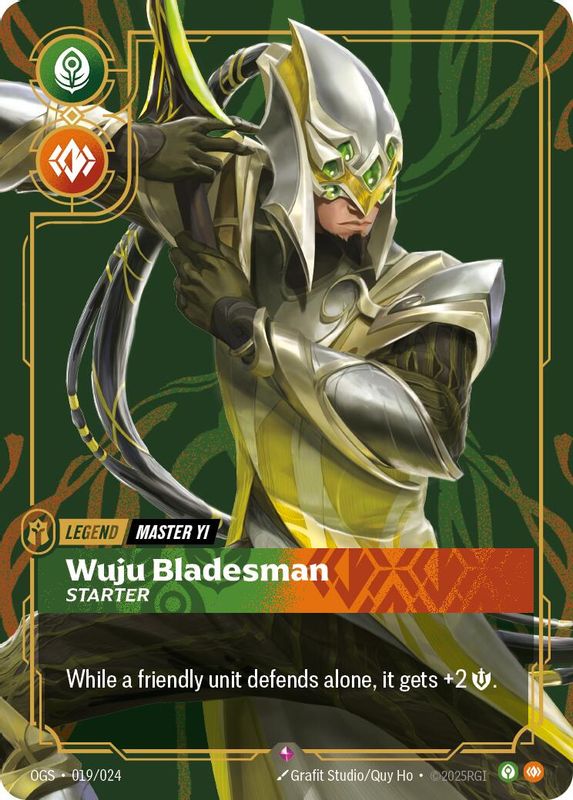 Master Yi - Wuju Bladesman (Starter) - 019/024 - Rare