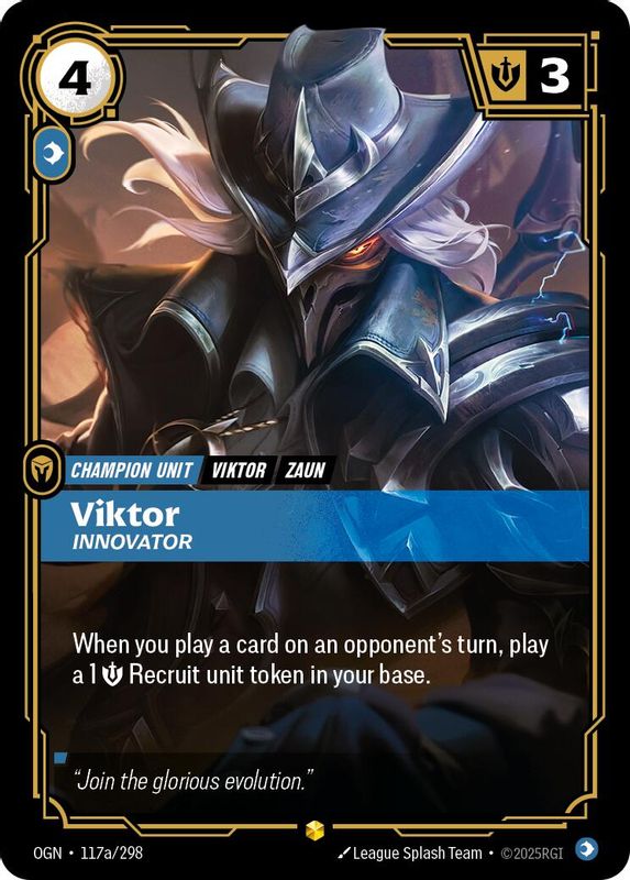 Viktor - Innovator (Alternate Art) - 117a/298 - Showcase