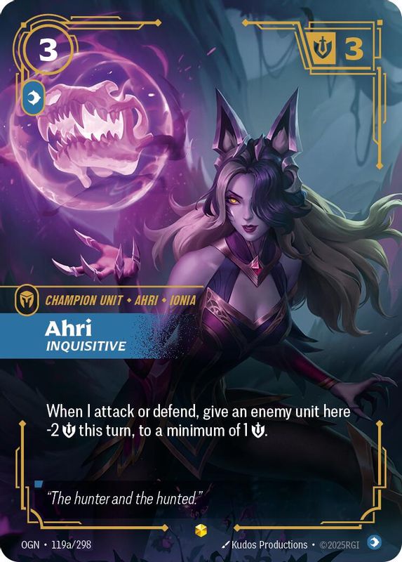 Ahri - Inquisitive - 119a/298 - Alternate Art