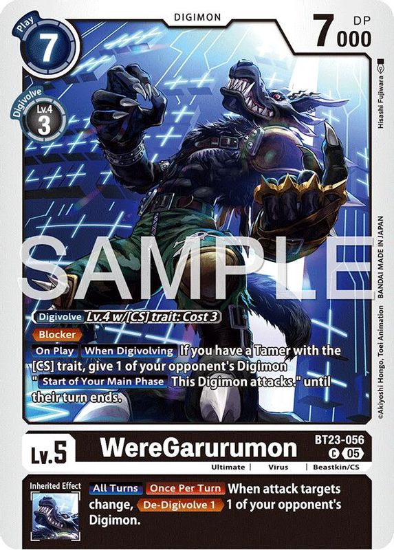 WereGarurumon - BT23-056 - Common