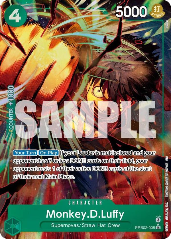 Monkey.D.Luffy (Alternate Art) - PRB02-005 - Super Rare