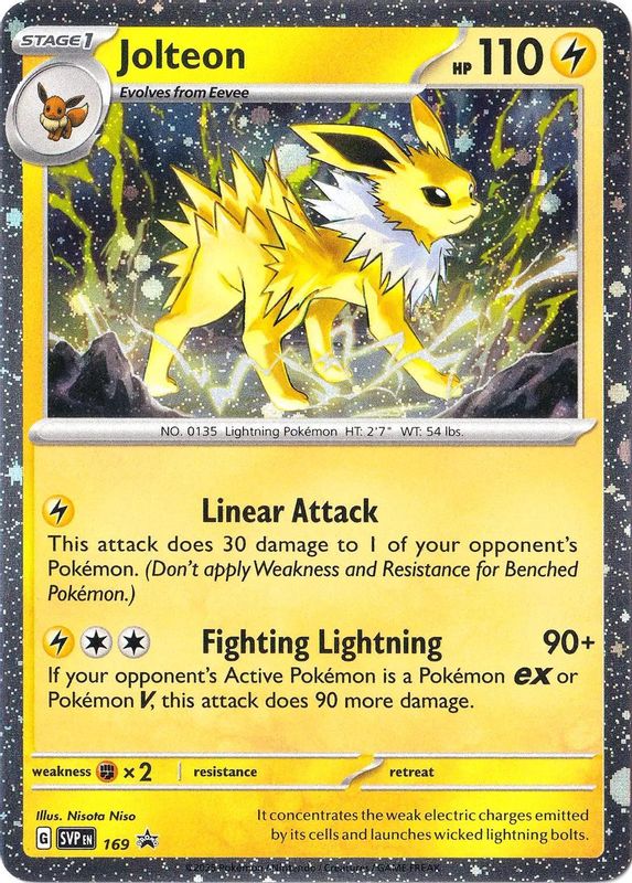 Jolteon - SVP169 - Rare (Cosmos Holo)