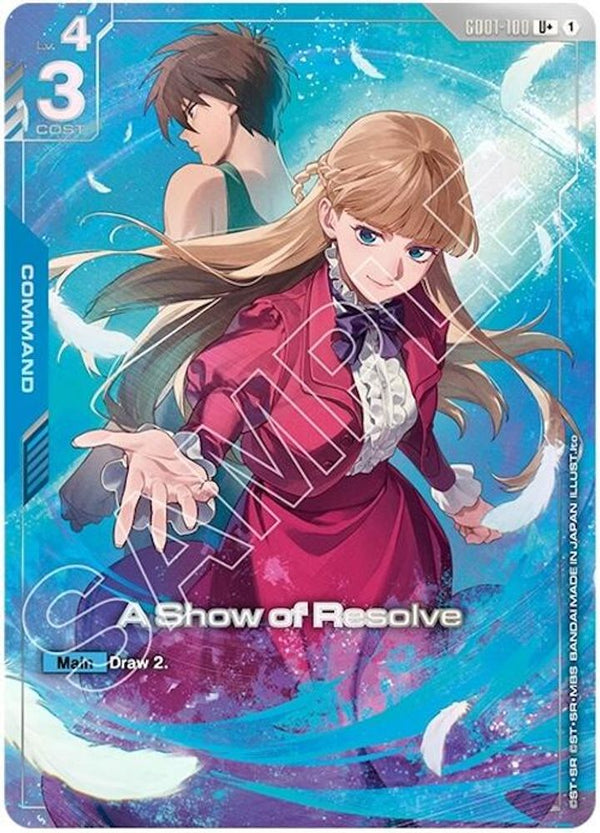 A Show of Resolve (U+) (PB01) (Alternate Art) - GD01-100 - Uncommon+