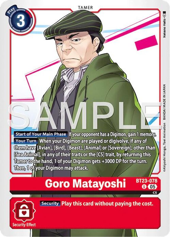 Goro Matayoshi - BT23-078 - Uncommon