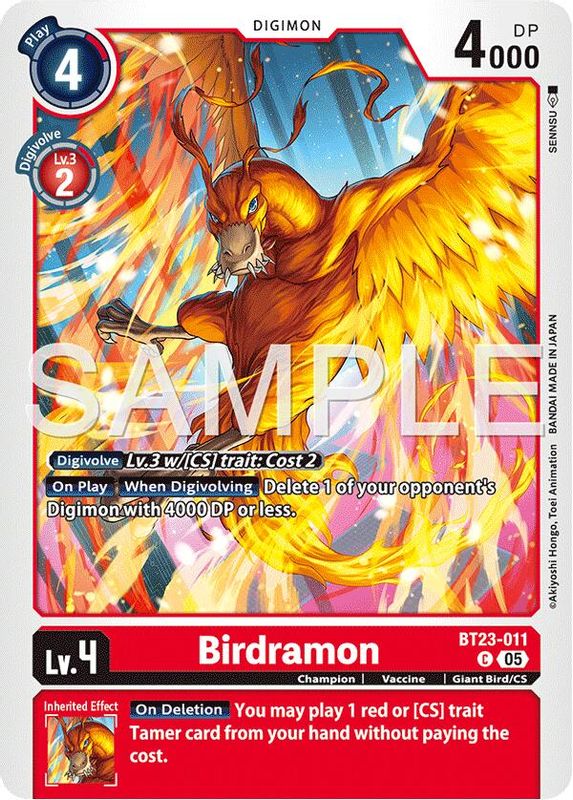 Birdramon - BT23-011 - Common