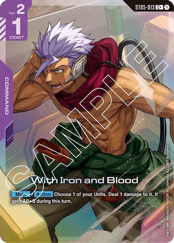 With Iron and Blood (C+) (Alternate Art) - ST05-013 - Common+
