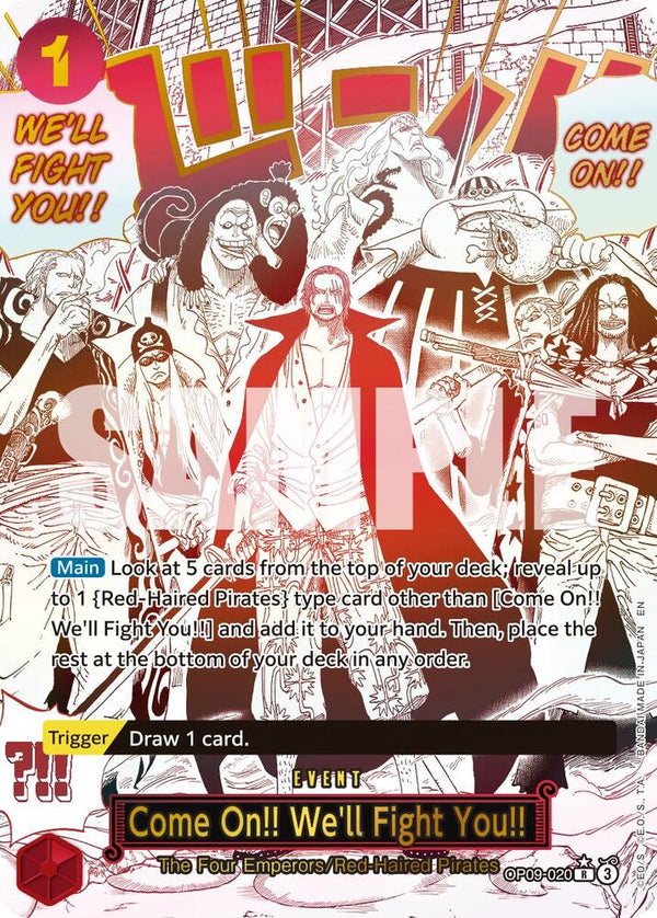 Come On!! We'll Fight You!! (PRB02) (Manga) - OP09-020 - Rare