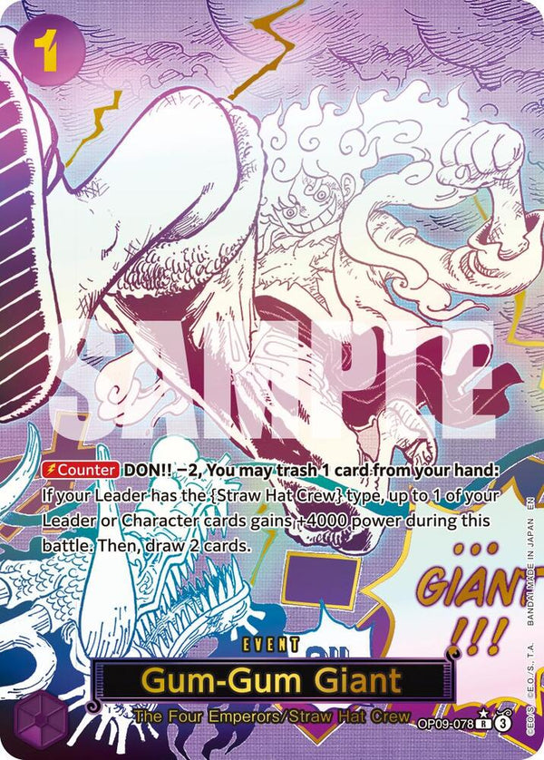 Gum-Gum Giant (PRB02) (Manga) - OP09-078 - Rare