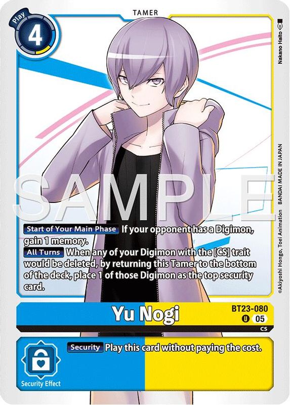 Yu Nogi - BT23-080 - Uncommon