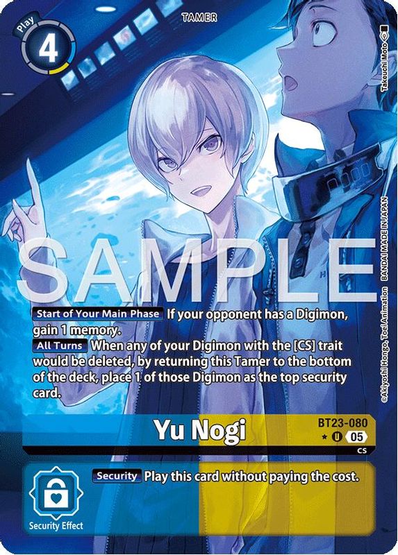 Yu Nogi (Alternate Art) - BT23-080 - Uncommon