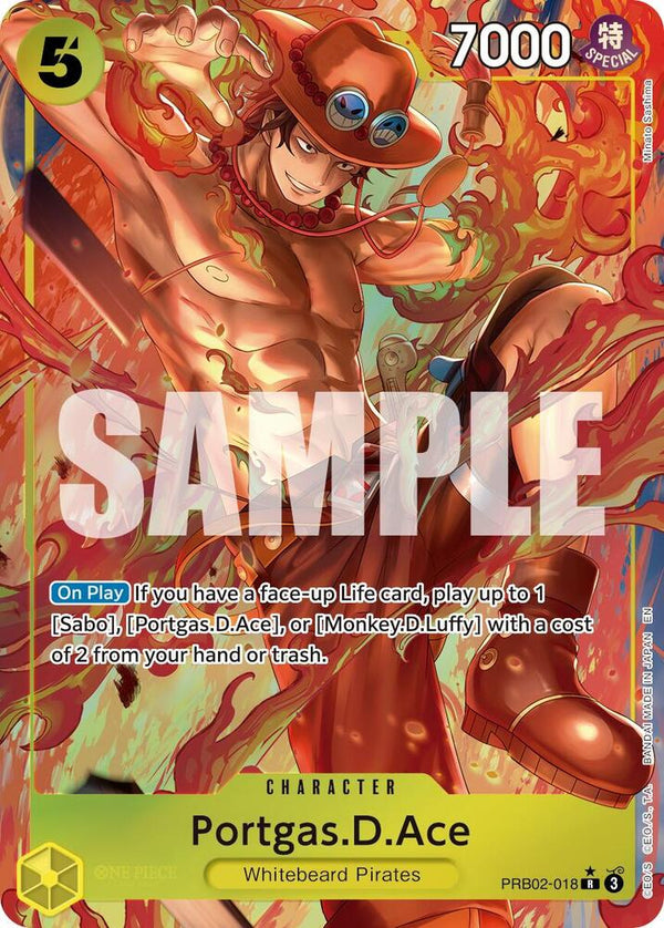 Portgas.D.Ace - (Alternate Art) - PRB02-018 - Rare