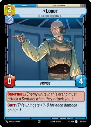Lobot - Cloud City Coordinator - 57/264 - Uncommon