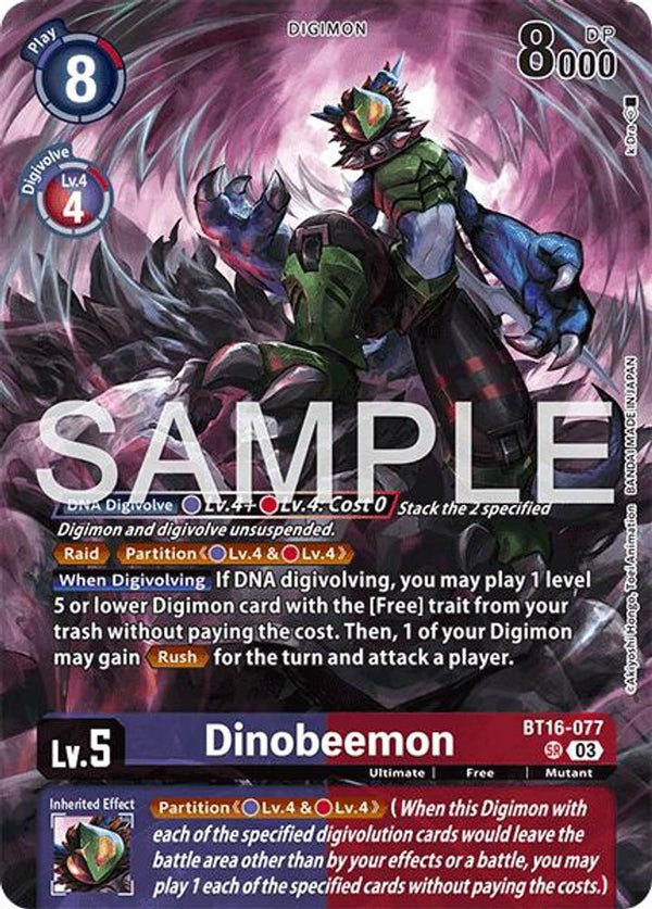 Dinobeemon - BT16-077 - (LM-07 Alternate Art) - Super Rare