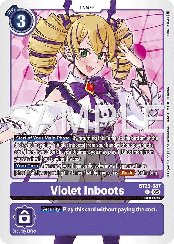 Violet Inboots - BT23-087 - Rare