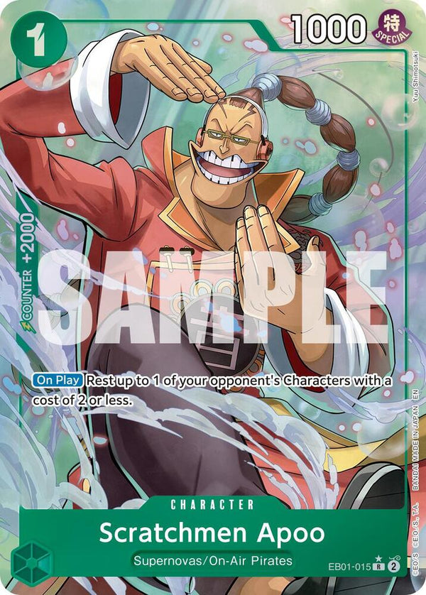 Scratchmen Apoo (PRB02) (Alternate Art) - EB01-015 - Rare