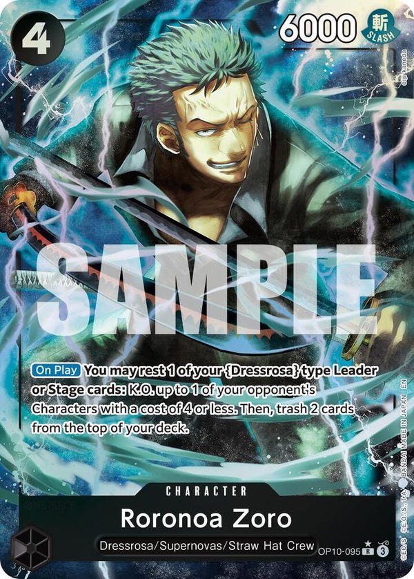 Roronoa Zoro (PRB02) (Alternate Art) - OP10-095 - Rare