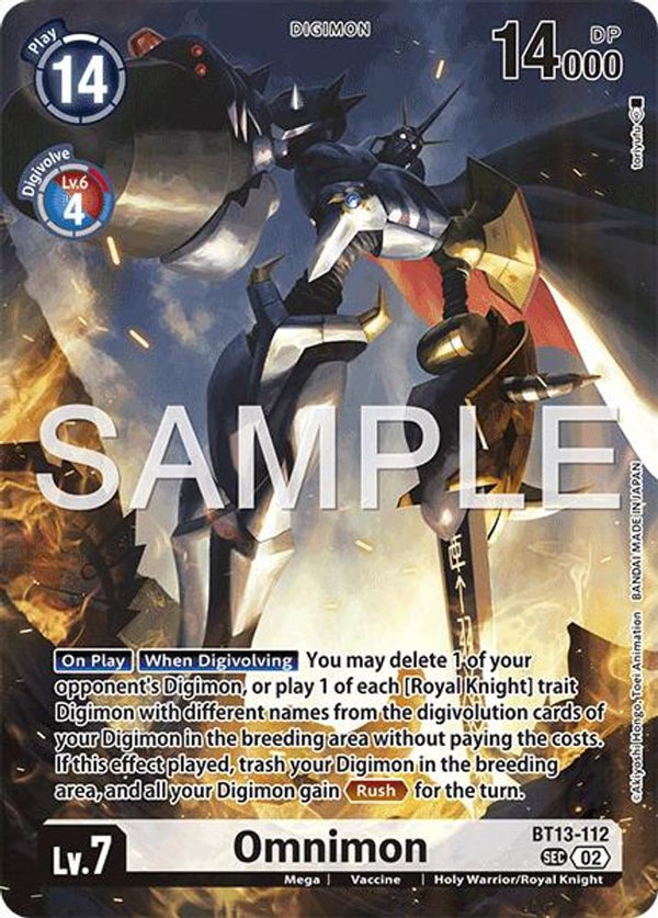 Omnimon - BT13-112 - (LM07 Alternate Art) - Secret Rare