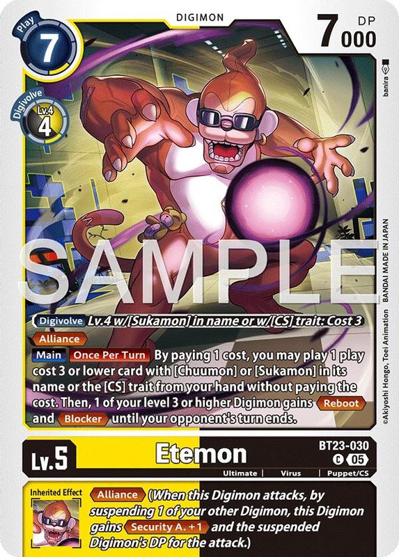 Etemon - BT23-030 - Common