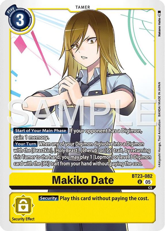 Makiko Date - BT23-082 - Uncommon