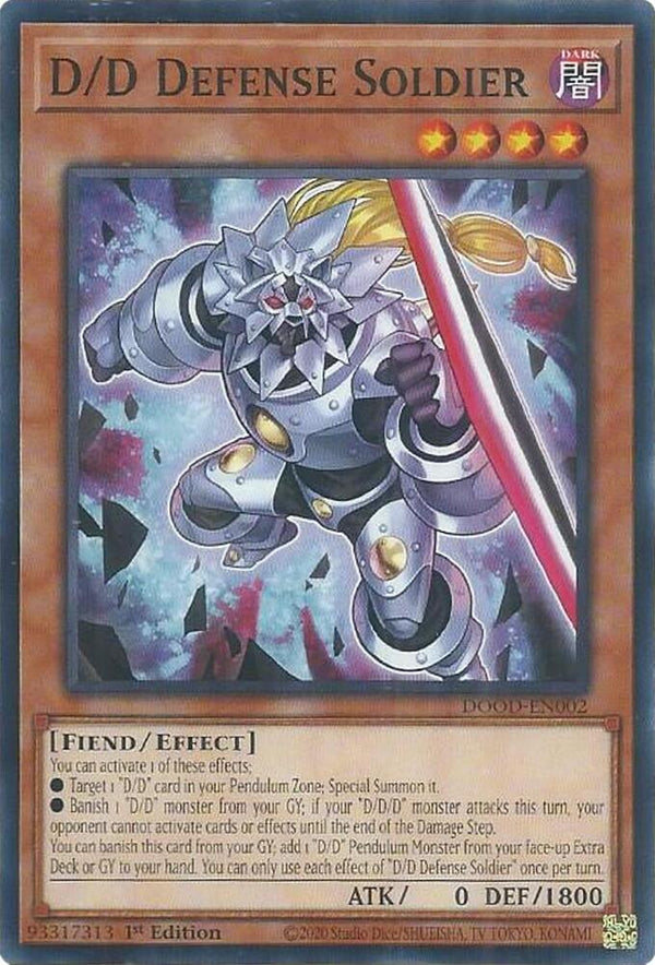 D/D Defense Soldier - DOOD-EN002 - Common - 1st Edition