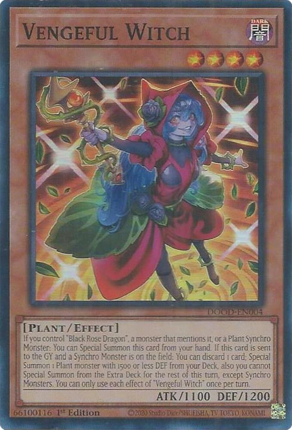 Vengeful Witch - DOOD-EN004 - Super Rare - 1st Edition