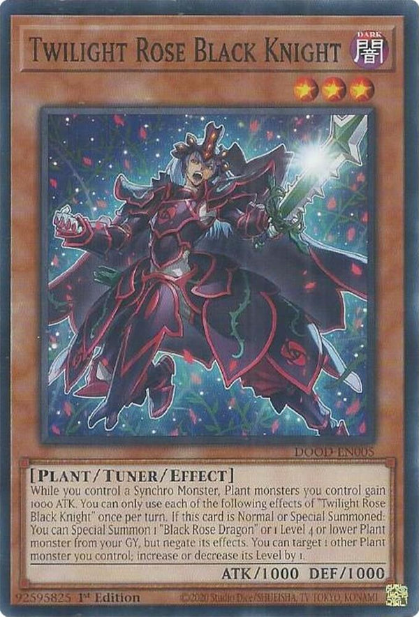 Twilight Rose Black Knight - DOOD-EN005 - Common - 1st Edition