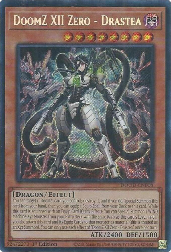 DoomZ XII Zero - Drastea - DOOD-EN008 - Secret Rare - 1st Edition