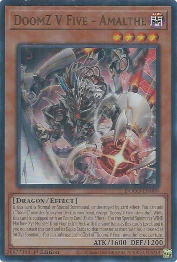 DoomZ V Five - Amalthe - DOOD-EN009 - Ultra Rare - 1st Edition