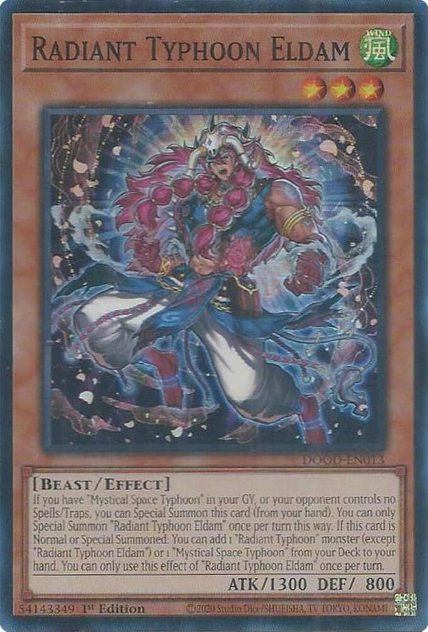 Radiant Typhoon Eldam - DOOD-EN013 - Super Rare - 1st Edition