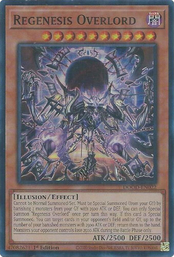 Regenesis Overlord - DOOD-EN022 - Super Rare - 1st Edition