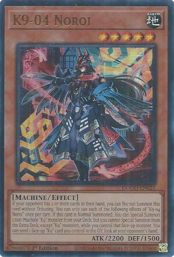 K9-04 Noroi - DOOD-EN025 - Ultra Rare - 1st Edition