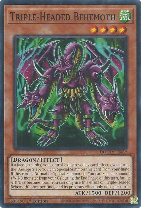 Triple-Headed Behemoth - DOOD-EN029 - Common - 1st Edition