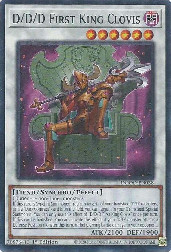 D/D/D First King Clovis - DOOD-EN038 - Common - 1st Edition