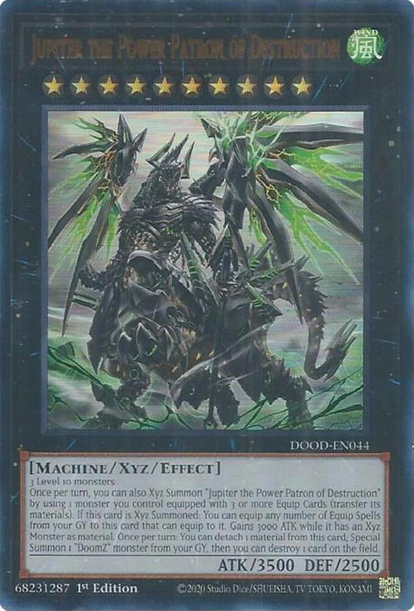 Jupiter the Power Patron of Destruction - DOOD-EN044 - Ultra Rare - 1st Edition
