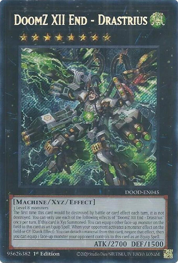 DoomZ XII End - Drastrius - DOOD-EN045 - Secret Rare - 1st Edition