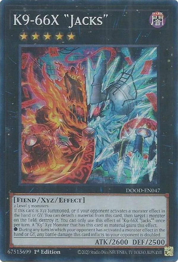 K9-66X "Jacks" - DOOD-EN047 - Super Rare - 1st Edition