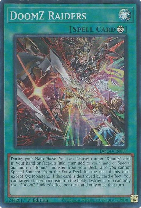 DoomZ Raiders - DOOD-EN057 - Super Rare - 1st Edition