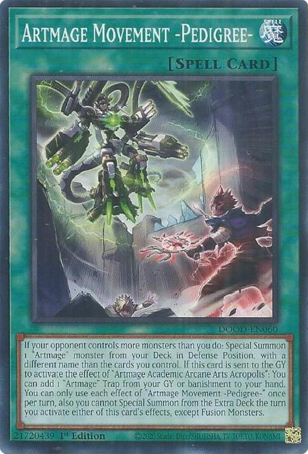 Artmage Movement -Pedigree- - DOOD-EN060 - Common - 1st Edition