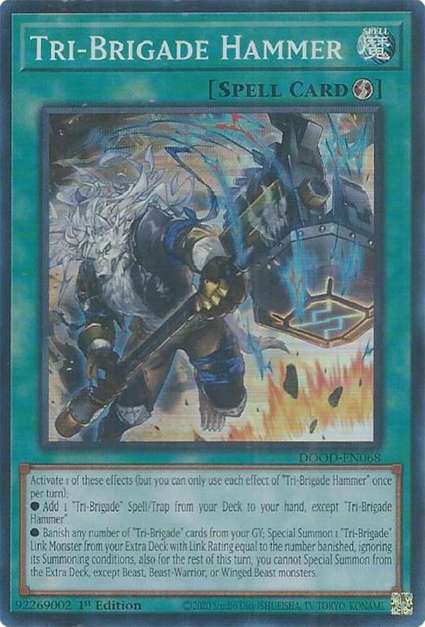 Tri-Brigade Hammer - DOOD-EN068 - Super Rare - 1st Edition