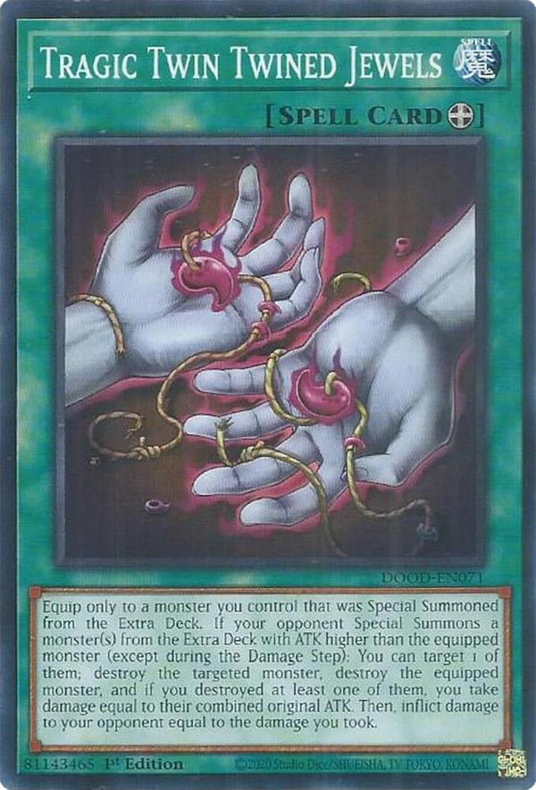 Tragic Twin Twined Jewels - DOOD-EN071 - Common - 1st Edition