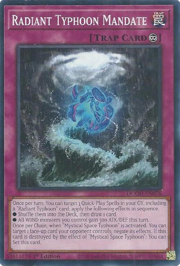 Radiant Typhoon Mandate - DOOD-EN076 - Common - 1st Edition