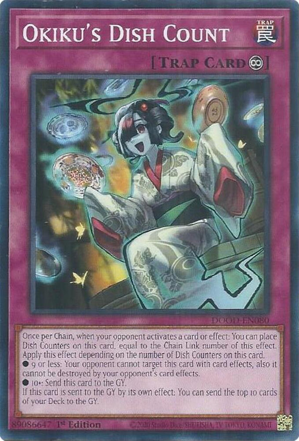 Okiku's Dish Count - DOOD-EN080 - Common - 1st Edition