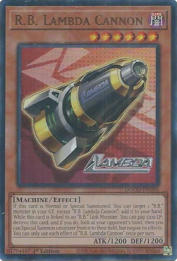 R.B. Lambda Cannon - DOOD-EN090 - Ultra Rare - 1st Edition