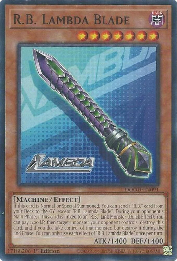 R.B. Lambda Blade - DOOD-EN091 - Common - 1st Edition
