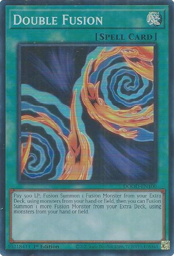 Double Fusion - DOOD-EN100 - Super Rare - 1st Edition